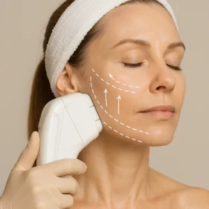 Woman having HI-FU to reduce wrinkles call LA LIPO South Kensington Now!