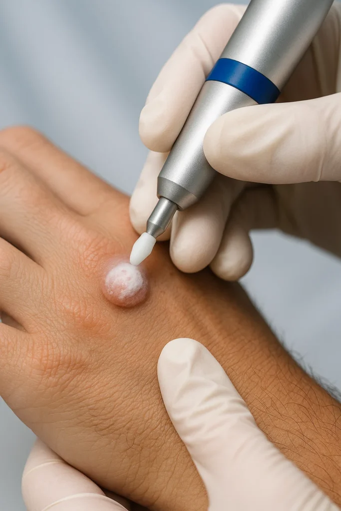 example of wart removal South Kensington using cryopen