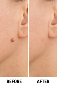 Skin tags removal South Kensington before and after