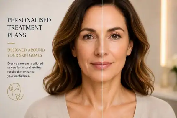 Before and after results of Collagen Lift Therapy South Kensington